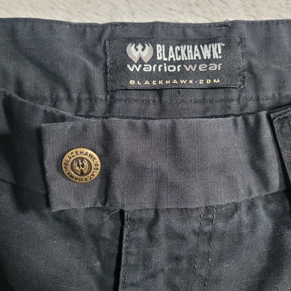 Blackhawk Warrior Wear Cargo Pants Mens 38x32 Black Tactical Ripstop Workwear - Picture 2 of 13
